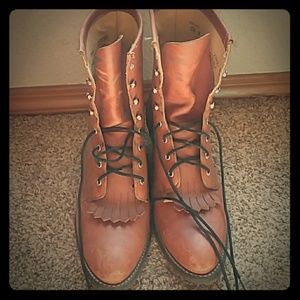 Vintage lace up boots